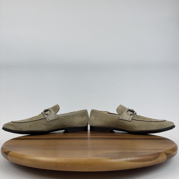 Mens Magnanni Rafa V Beige Suede Bit Comfort Casual Loafers Shoes Size 43 M GUC - Picture 5 of 8